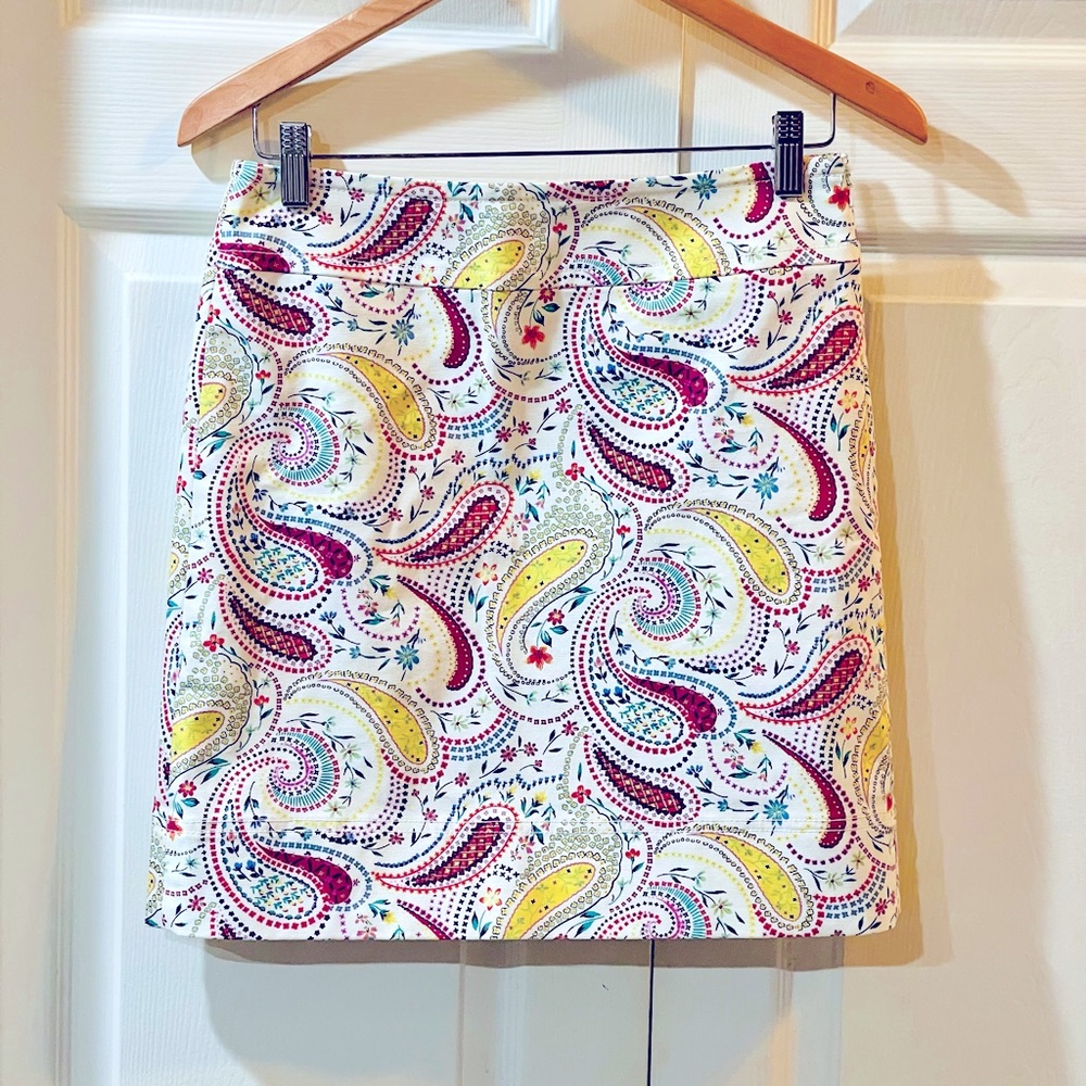 New Talbots Paisley Skirt